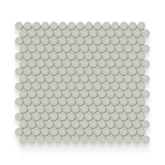 Essential 0.75x0.75 Soft Sage Matte Round Mosaic