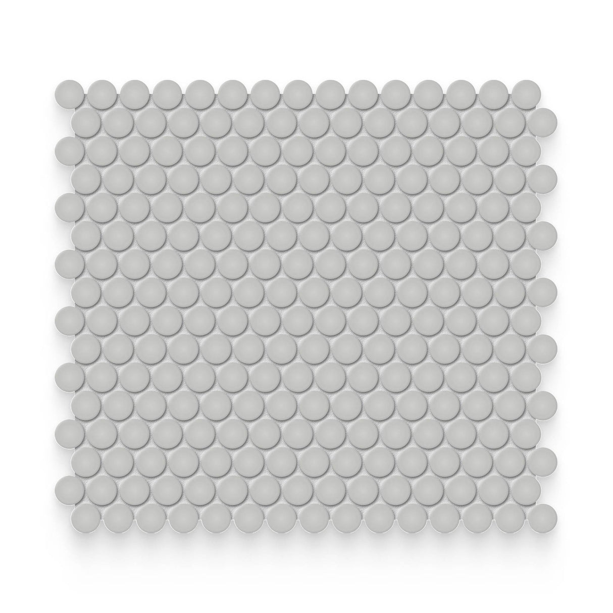 Essential 0.75x0.75 Loft Grey Matte Round Mosaic