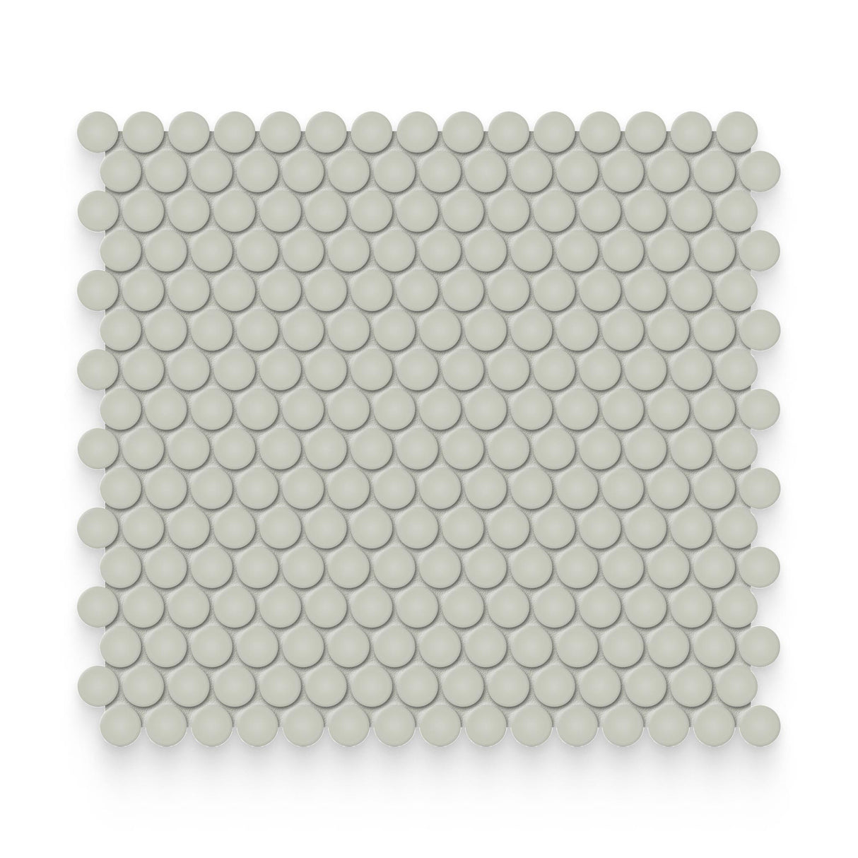 Essential 0.75x0.75 Soft Sage Glossy Round Mosaic