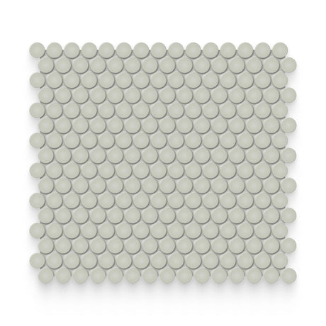 Essential 0.75x0.75 Soft Sage Glossy Round Mosaic