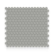 Essential 0.75x0.75 Cement Chic Glossy Round Mosaic