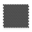 Essential 0.75x0.75 Retro Black Glossy Round Mosaic