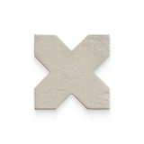 Star and Cross 6x6 Dove Matte Cross Tile