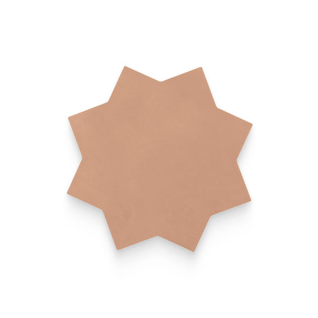Atelier 6.5x6.5 Terracotta Matte Star Tile