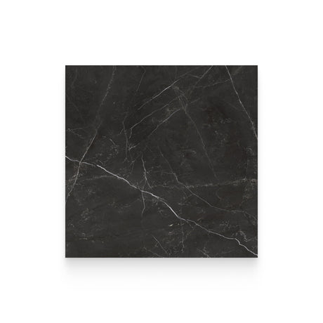 Riviera 24x24 Nero Venato Polished Square Tile