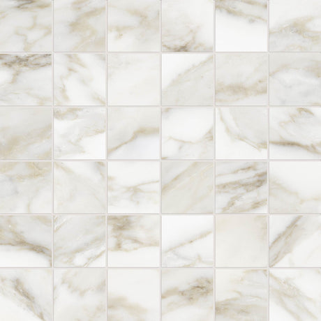 Riviera 2x2 Calacatta Paonazzo Honed Square Mosaic