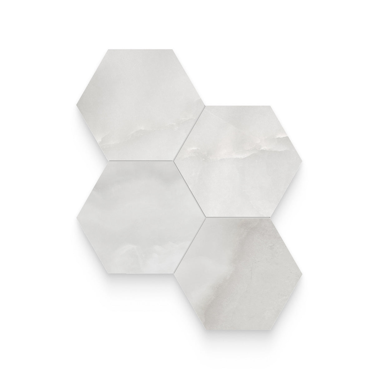 Riviera 6x6 Onyx Nuvolato Honed Hexagon Mosaic