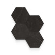 Riviera 6x6 Nero Venato Polished Hexagon Mosaic