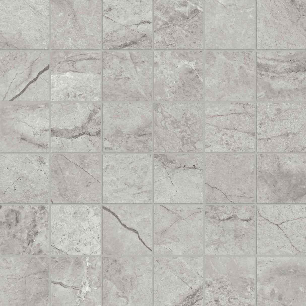 Riviera 2x2 Paradiso Argento Honed Square Mosaic