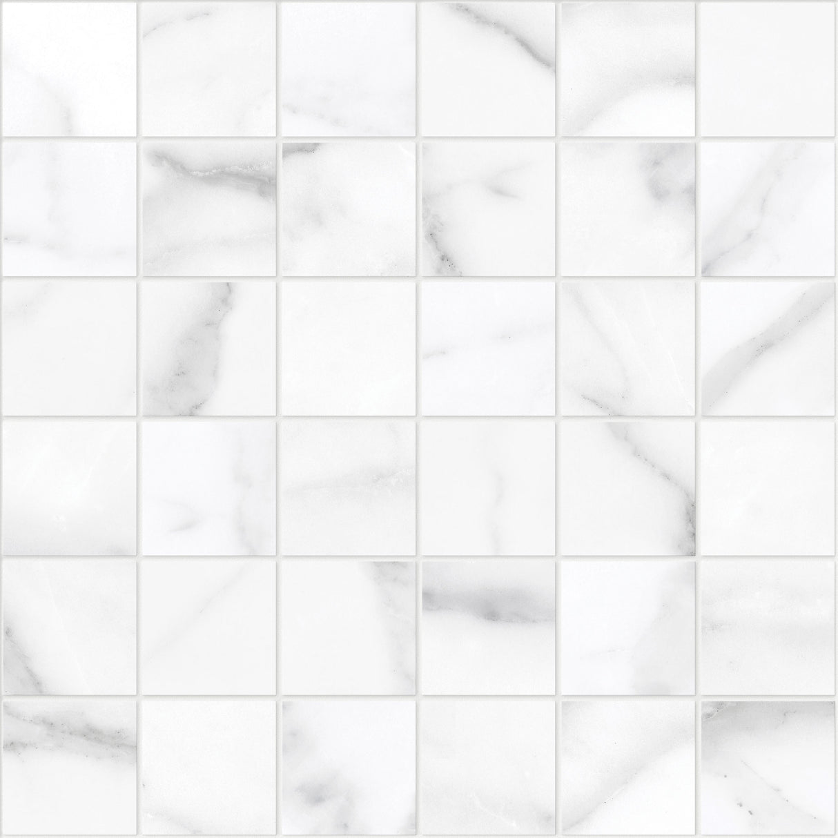 Riviera 2x2 Statuario Nuovo Honed Square Mosaic