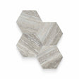 Riviera 6x6 Travertino Instrata Polished Hexagon Mosaic