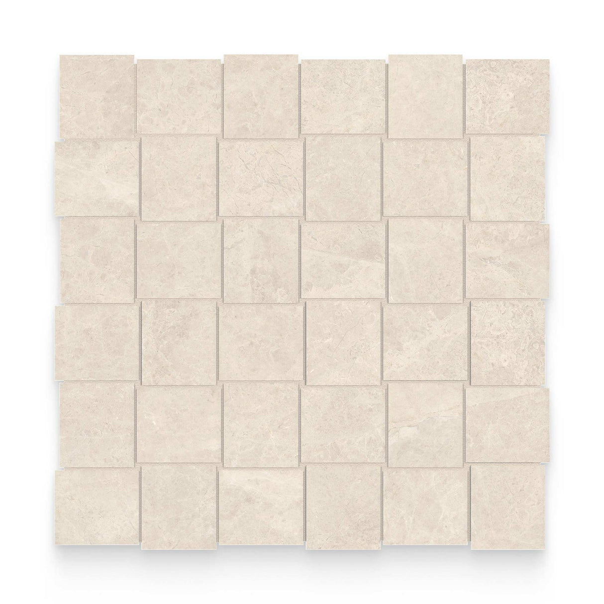 Cosmopolitan 2x2 Allure Ivory Polished Basketweave Mosaic