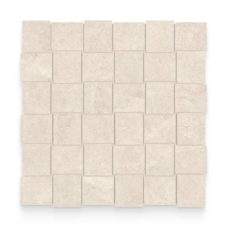 Cosmopolitan 2x2 Allure Ivory Matte Basketweave Mosaic