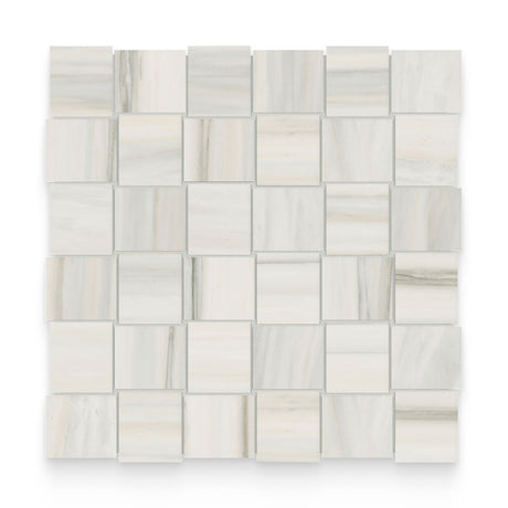 Cosmopolitan 2x2 Zebrino Polished Basketweave Mosaic