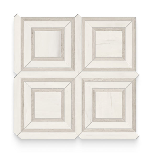 Cosmopolitan Suave Bianco Polished Piazza Mosaic