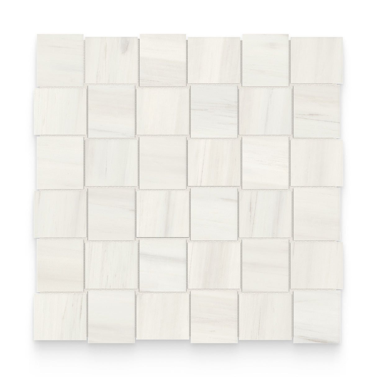 Cosmopolitan 2x2 Suave Bianco Polished Basketweave Mosaic