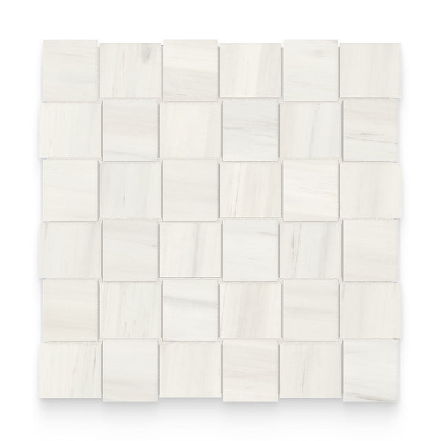 Cosmopolitan 2x2 Suave Bianco Polished Basketweave Mosaic