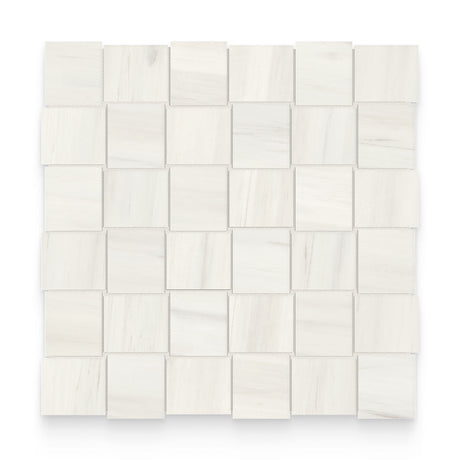 Cosmopolitan 2x2 Suave Bianco Matte Basketweave Mosaic