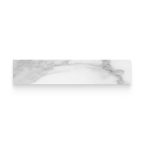 Broadway 3x12 Statuario Brina Polished Bullnose Trim