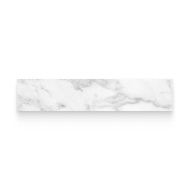 Broadway 3x12 Carrara Abisso Polished Bullnose Trim