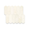 2x6 Vanilla Cream Honed Picket Mosaic