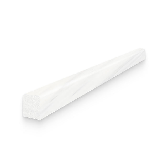 0.5x12 Bianco Dolomite Calida Honed Pencil Trim