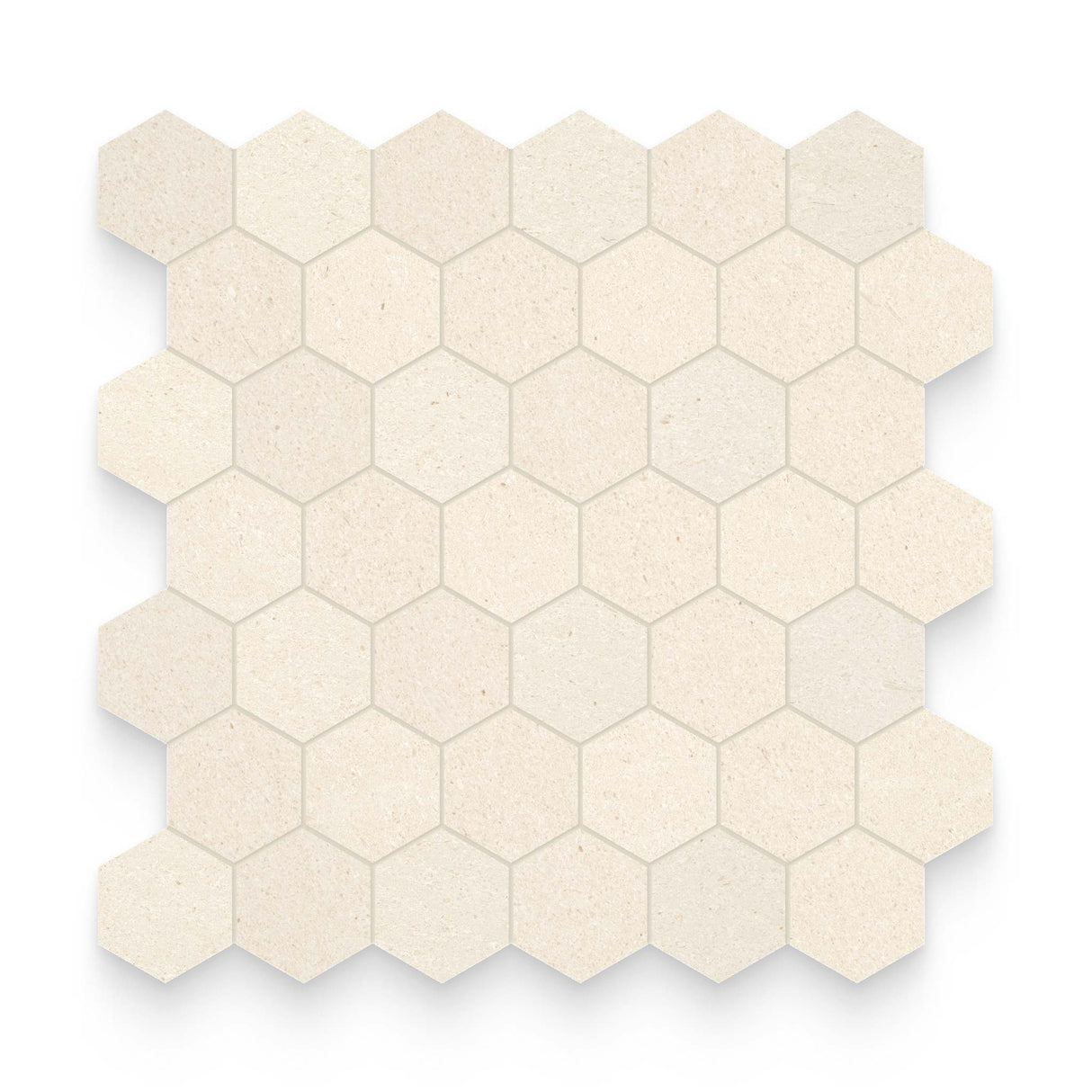 2x2 Caliza Capri Honed Hexagon Mosaic