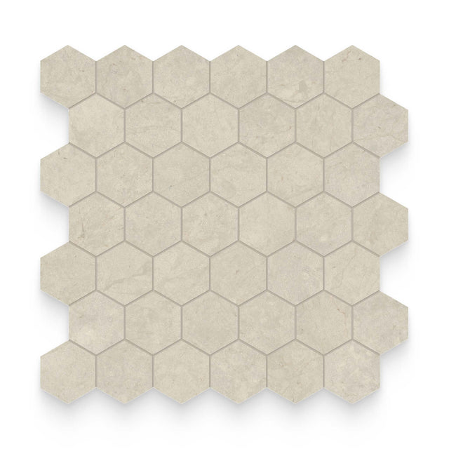 2x2 Mojave Dunes Honed Hexagon Mosaic