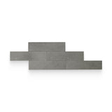 3x12 Arya Grey Textured Rectangle Tile