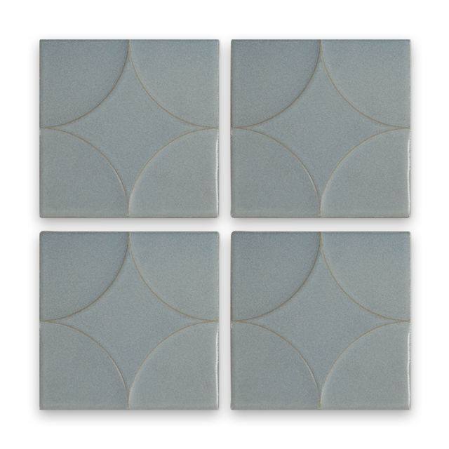 Akuza 6x6 Sky Matte - Relief Square Tile