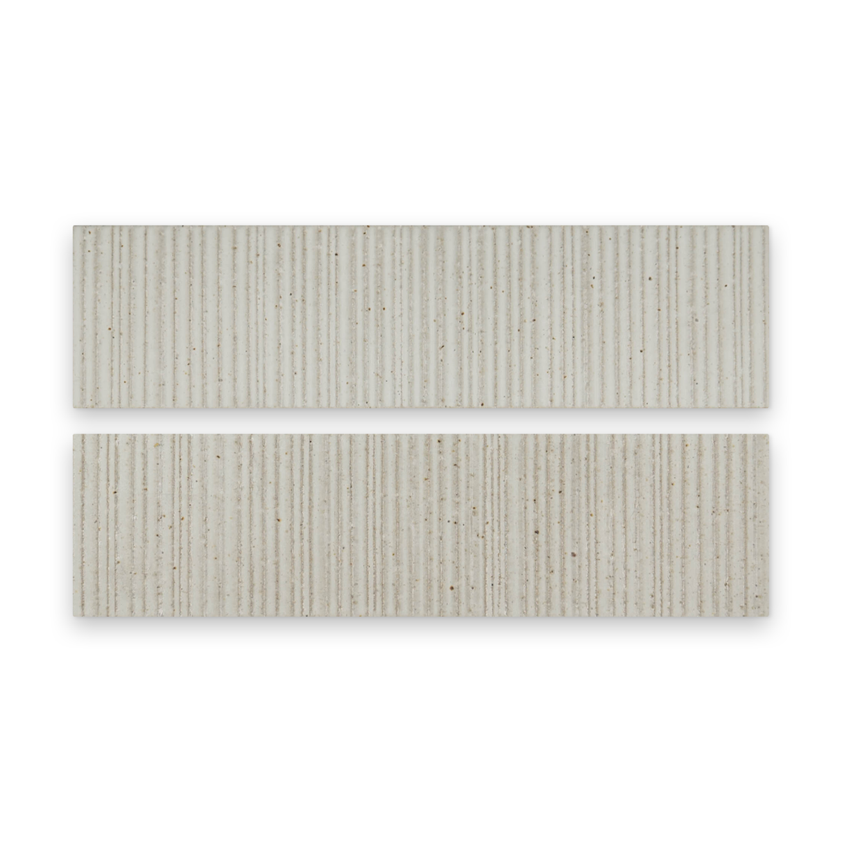 Mugi 2.5x9 Shiro Ribbed Rectangle Tile