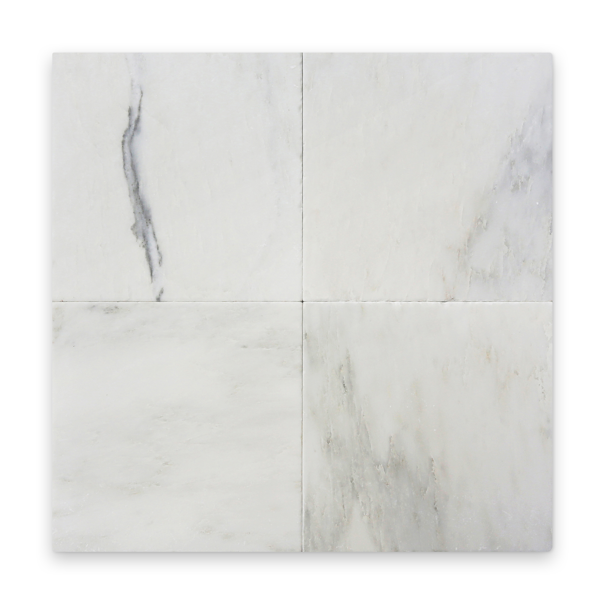 Avant Garde 12x12 Bianco Bello Modern Tumbled Square Tile