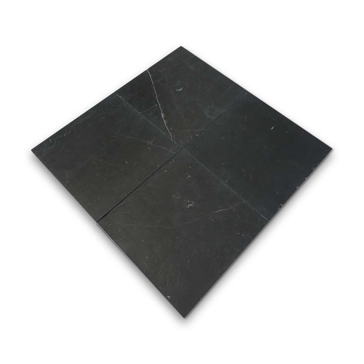 Avant Garde 12x12 Nero Marquina Modern Tumbled Square Tile