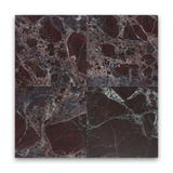 Avant Garde 12x12 Breccia Vino Modern Tumbled Square Tile