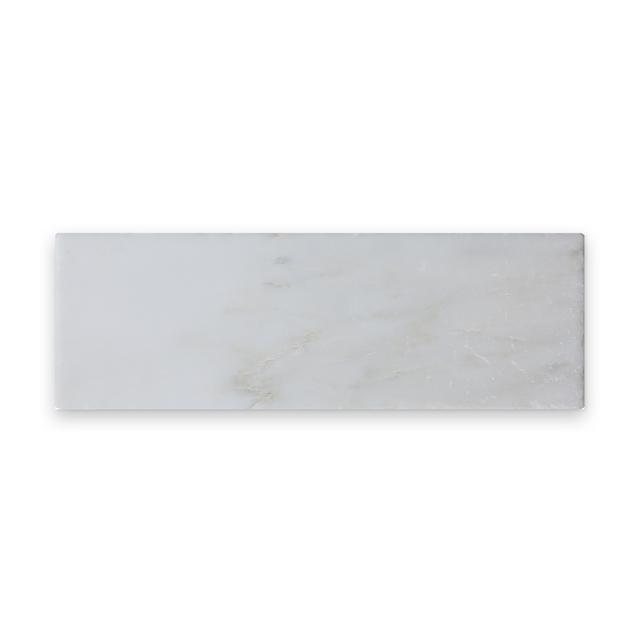 Avant Garde 4x12 Bianco Bello Modern Tumbled Rectangle Tile