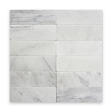 Avant Garde 4x12 Bianco Bello Modern Tumbled Rectangle Tile