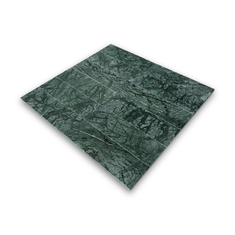 Avant Garde 4x12 Verde Reale Modern Tumbled Rectangle Tile