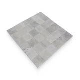 Avant Garde 4x4 Bianco Bello Modern Tumbled Square Tile