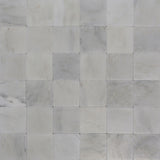 Avant Garde 4x4 Bianco Bello Modern Tumbled Square Tile