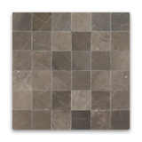 Avant Garde 4x4 Espresso Modern Tumbled Square Tile