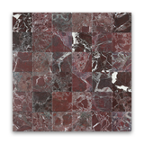 Avant Garde 4x4 Breccia Vino Modern Tumbled Square Tile