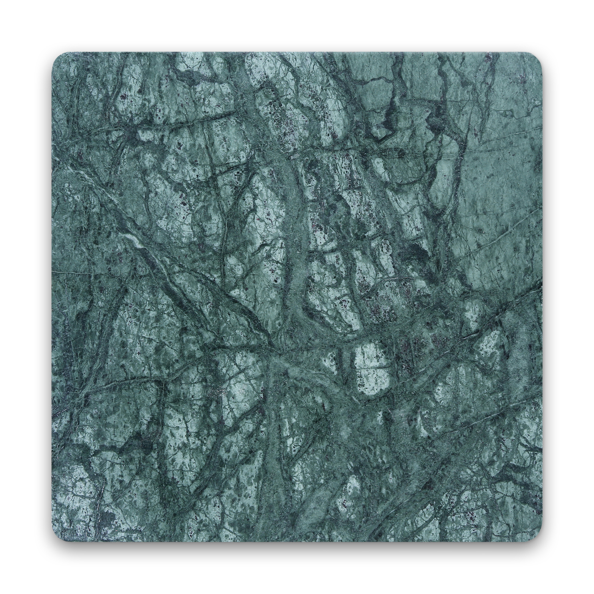 Avant Garde 4x4 Verde Reale Modern Tumbled Square Tile