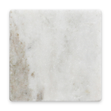 Avant Garde 4x4 Daphne White Modern Tumbled Square Tile