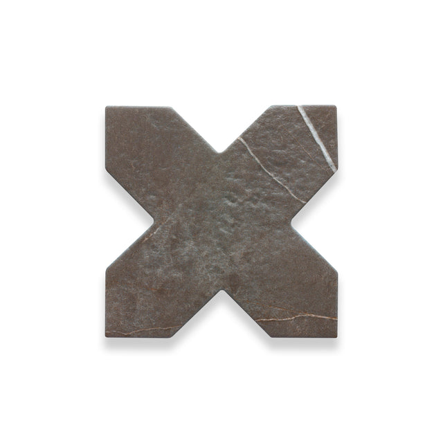 Star and Cross - 6x6 Night Matte Cross Tile