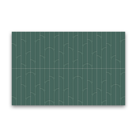 Watercolors 3x12 Emerald Glossy - Ivy Rectangle Tile