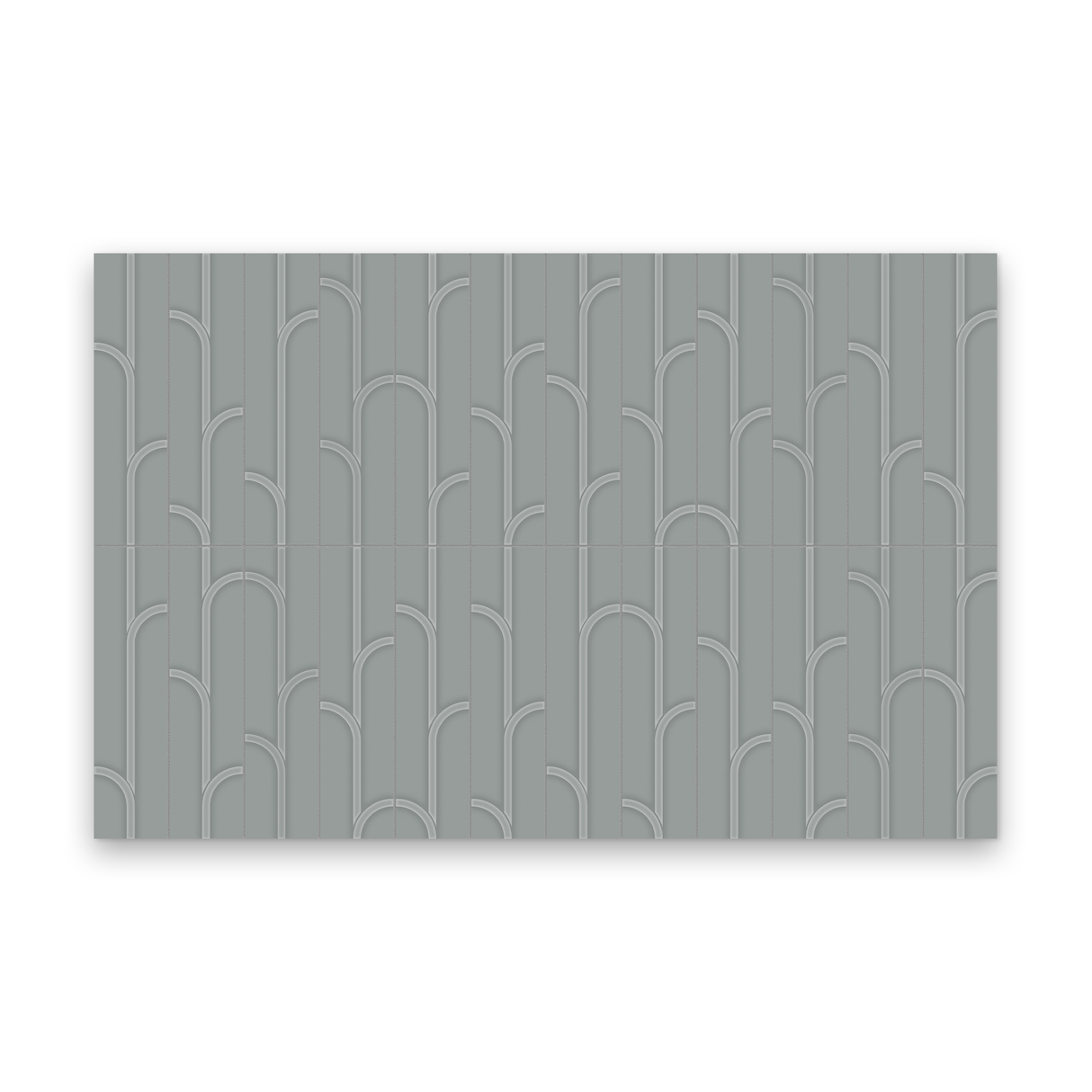 Watercolors 3x12 Charcoal Glossy - Ivy Rectangle Tile