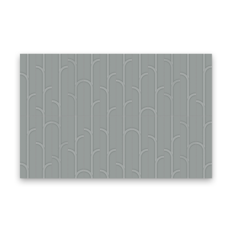 Watercolors 3x12 Charcoal Glossy - Ivy Rectangle Tile