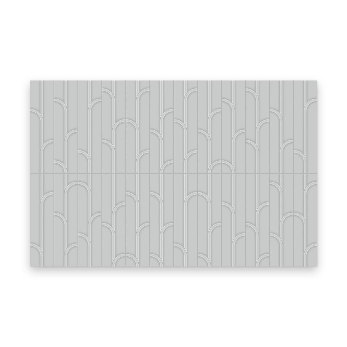 Watercolors 3x12 Silver Glossy - Ivy Rectangle Tile