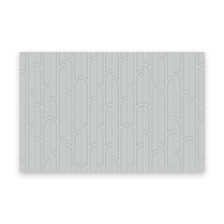 Watercolors 3x12 Silver Glossy - Ivy Rectangle Tile