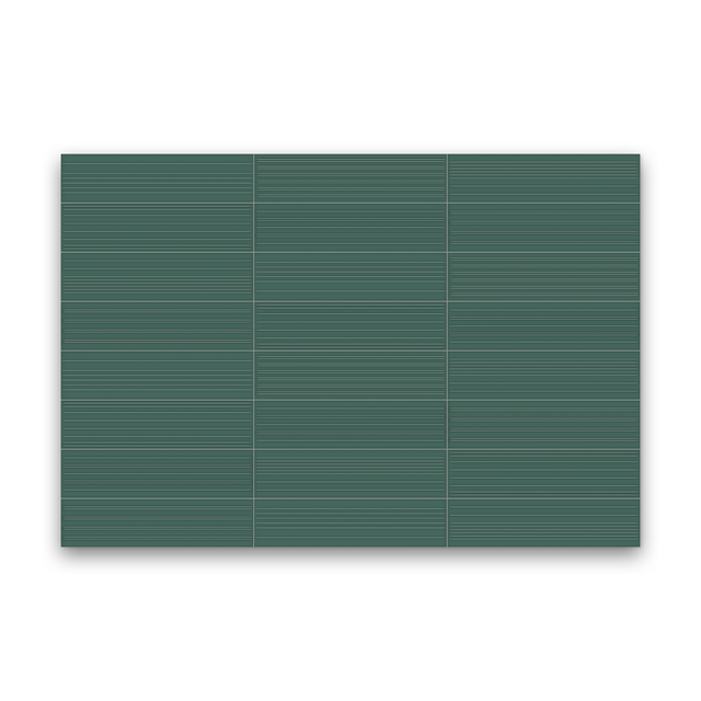 Watercolors 3x12 Emerald Glossy - Divide Rectangle Tile